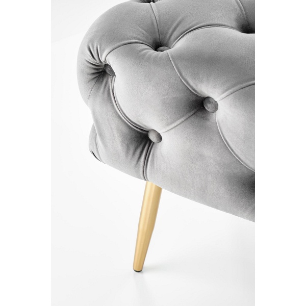 Ławka ATHENA popielaty / złoty - Halmar