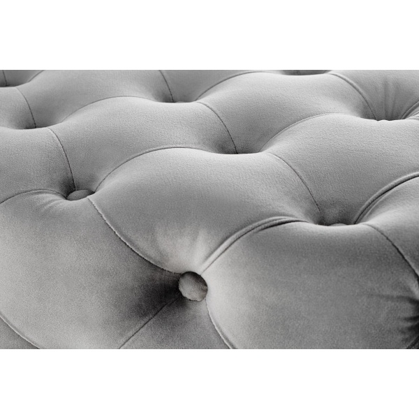 Ławka ATHENA popielaty / złoty - Halmar