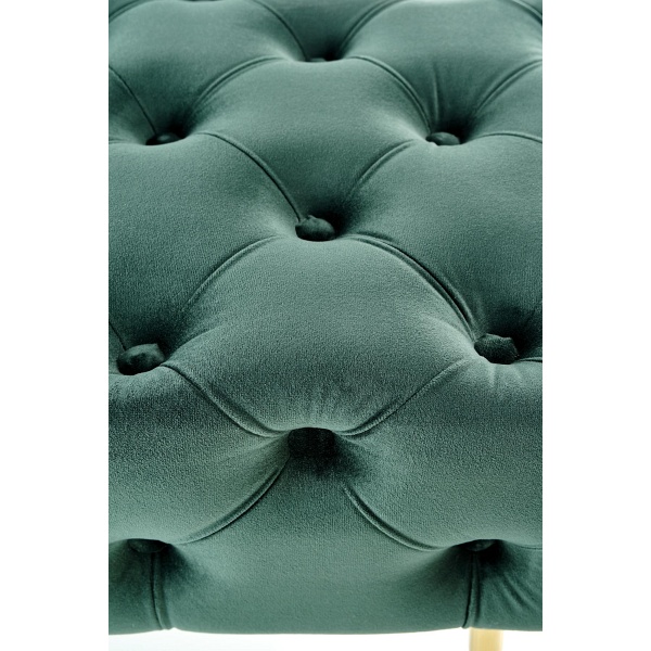 Ławka ATHENA ciemny zielony / złoty - Halmar