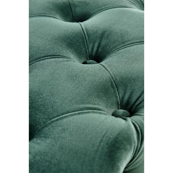 Ławka ATHENA ciemny zielony / złoty - Halmar