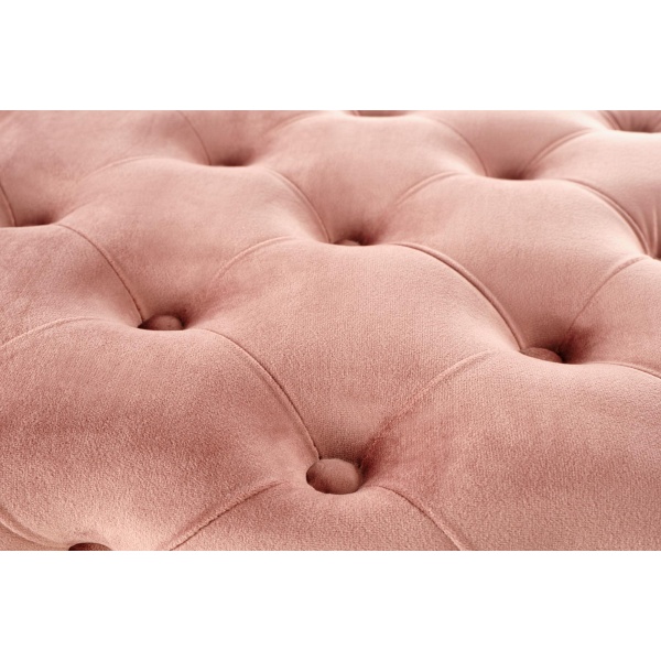 Ławka ATHENA różowy / złoty - Halmar