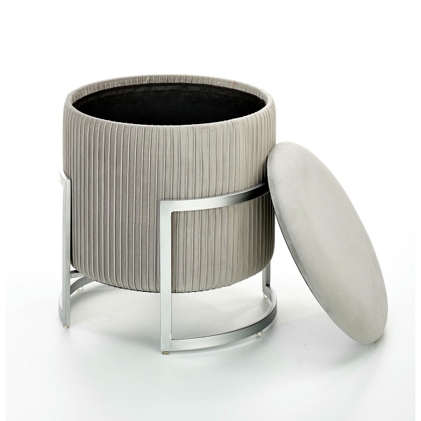 Pufa CRICKET jasny popiel - Halmar