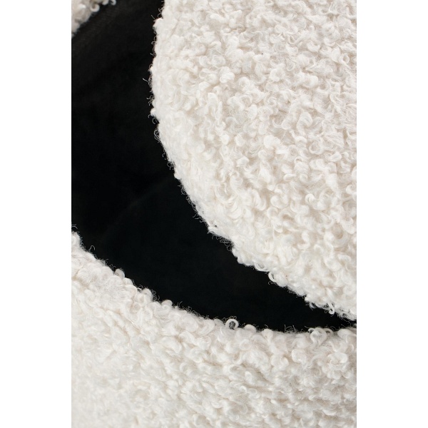 CANCUN zestaw 2 puf, kremowy / naturalny - Halmar