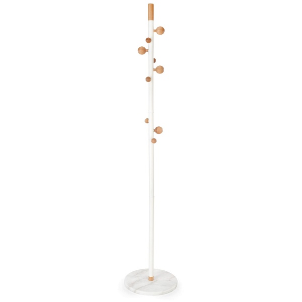 Wieszak W65 biały / naturalny - Halmar