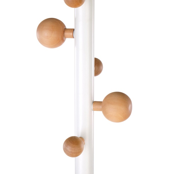 Wieszak W65 biały / naturalny - Halmar