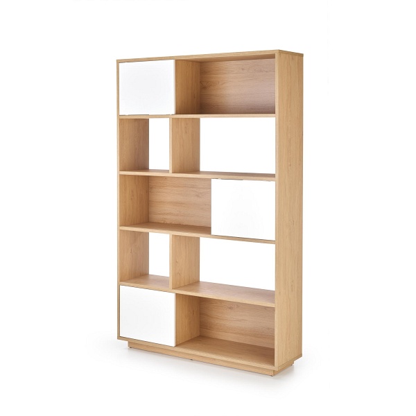 Regał REG23 dąb złoty / biały - Halmar