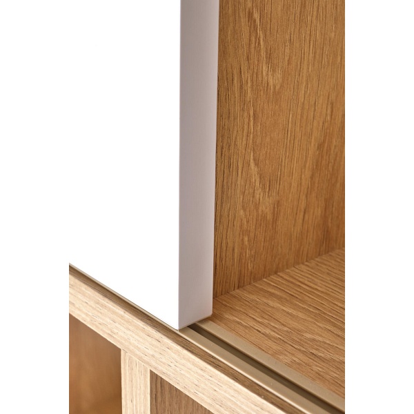 Regał REG23 dąb złoty / biały - Halmar