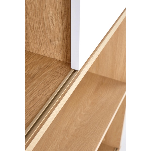 Regał REG23 dąb złoty / biały - Halmar