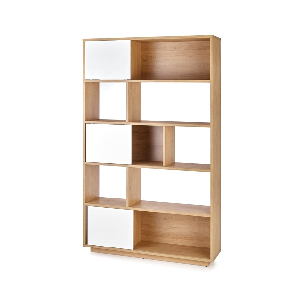 Regał REG23 dąb złoty / biały - Halmar