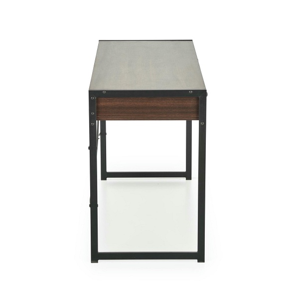 Biurko B46 orzechowy / czarny - Halmar