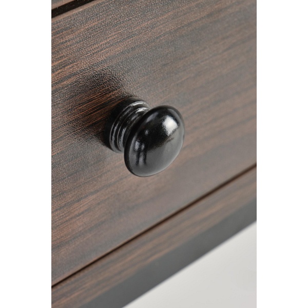 Biurko B46 orzechowy / czarny - Halmar