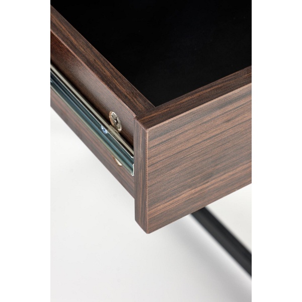 Biurko B46 orzechowy / czarny - Halmar