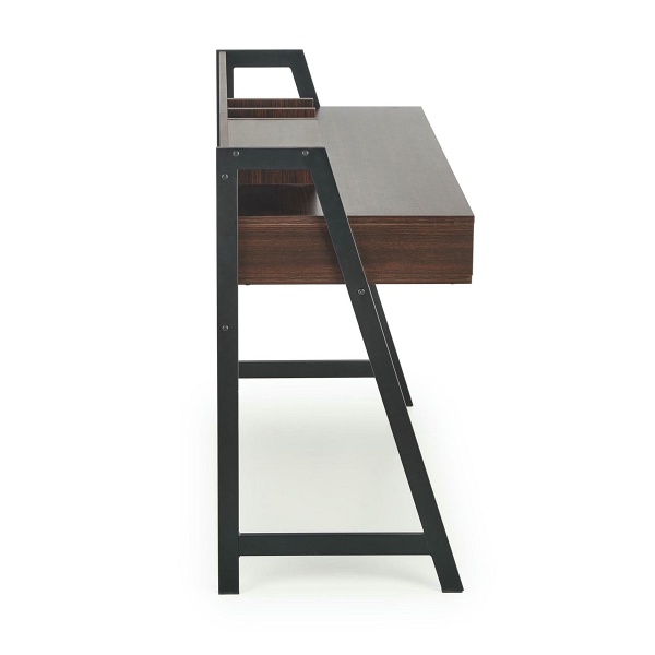 Biurko B47 orzechowy / czarny - Halmar