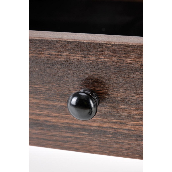 Biurko B47 orzechowy / czarny - Halmar