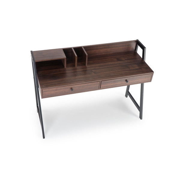 Biurko B47 orzechowy / czarny - Halmar