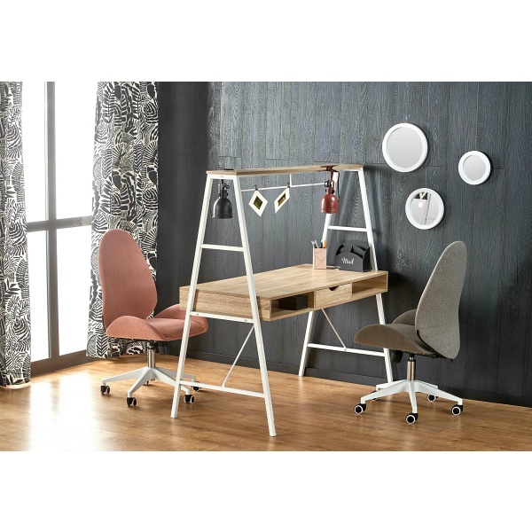 Biurko B48 dąb sonoma / biały - Halmar