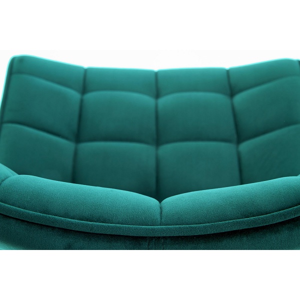 Krzesło K332 nogi - czarne, siedzisko - turkusowy - Halmar