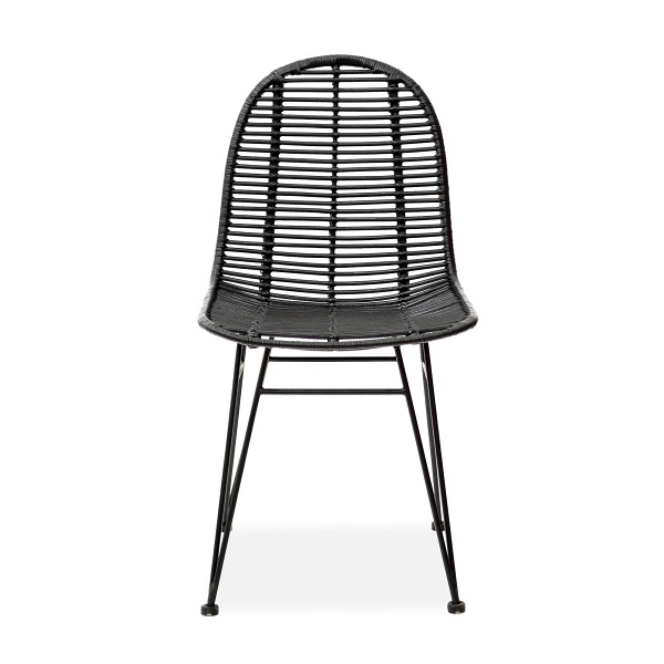 Krzesło K337 rattan czarny - Halmar
