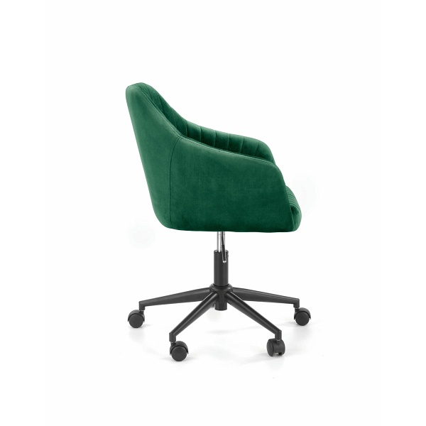 Fotel FRESCO młodzieżowy ciemny zielony velvet - Halmar