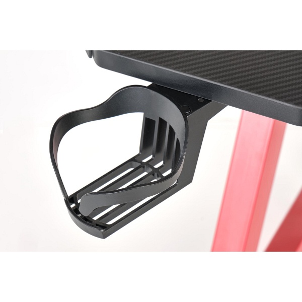 Biurko B49 czarny / czerwony - Halmar