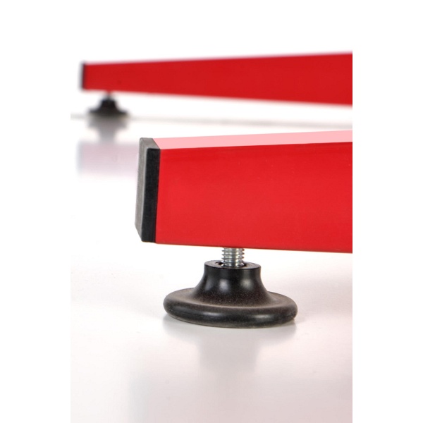 Biurko B49 czarny / czerwony - Halmar