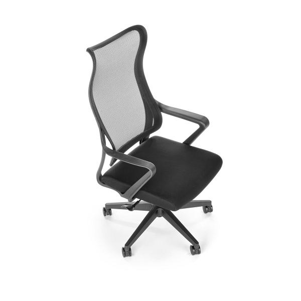 Fotel LORETO obrotowy, czarny - Halmar