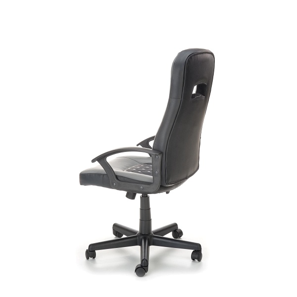 Fotel CASTANO obrotowy, popiel-czarny - Halmar