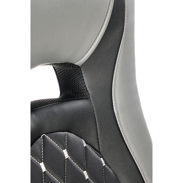 Fotel CASTANO obrotowy, popiel-czarny - Halmar