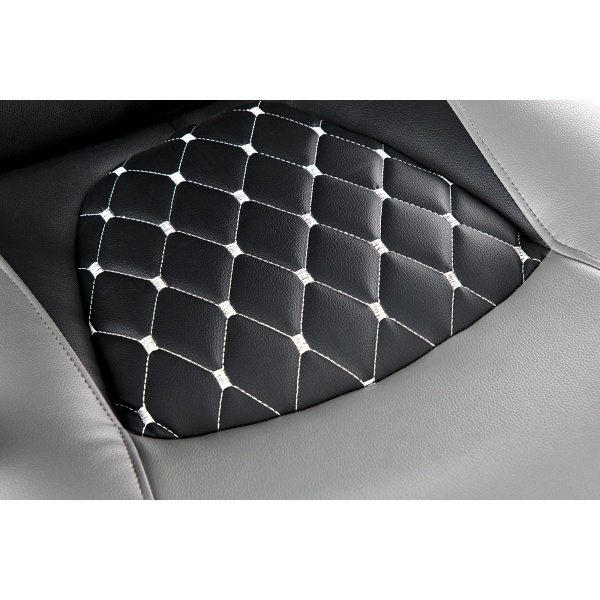 Fotel CASTANO obrotowy, popiel-czarny - Halmar