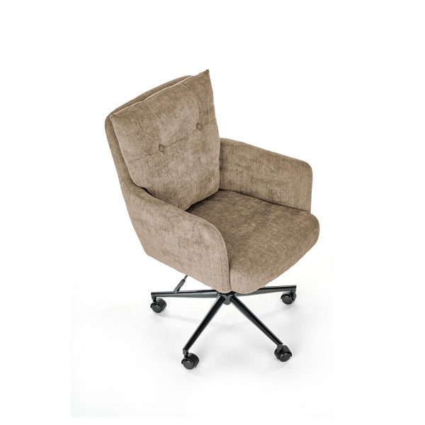 Fotel FLORES obrotowy, jasny brąz - Halmar