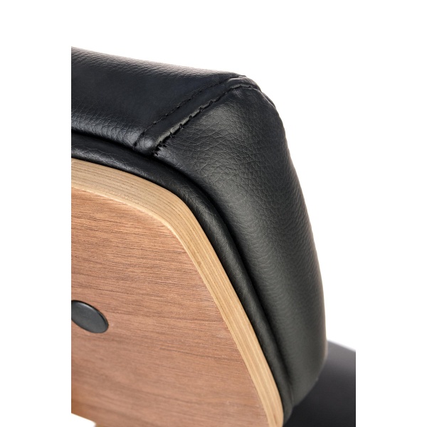 Fotel IGNAZIO obrotowy, orzechowy-czarny - Halmar