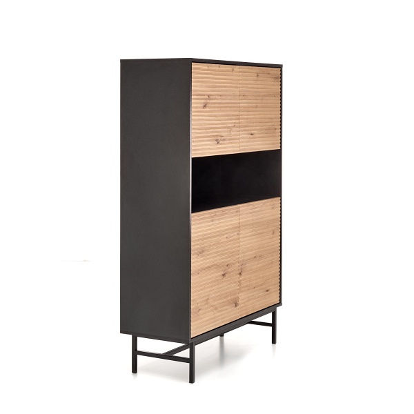 Komoda MURANO KM-3 dąb artisan/czarny - Halmar