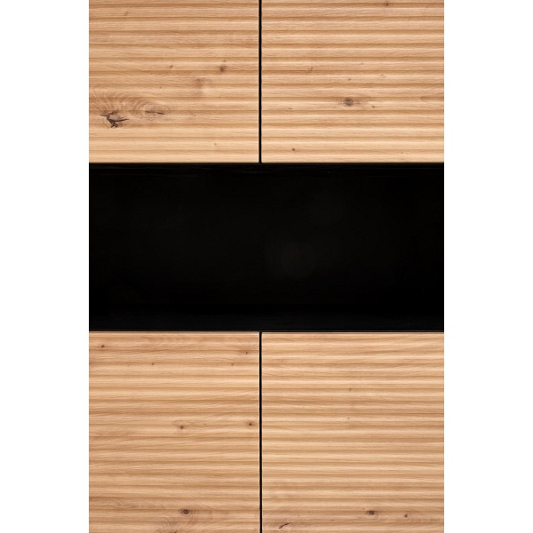 Komoda MURANO KM-3 dąb artisan/czarny - Halmar