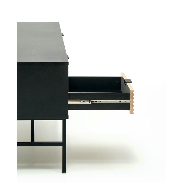 Stolik MURANO RTV-1 RTV dąb artisan/czarny - Halmar