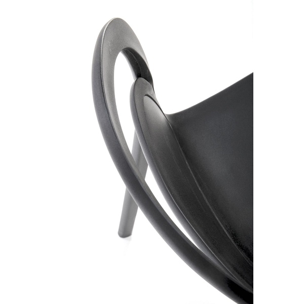 Krzesło K490 plastik czarny - Halmar