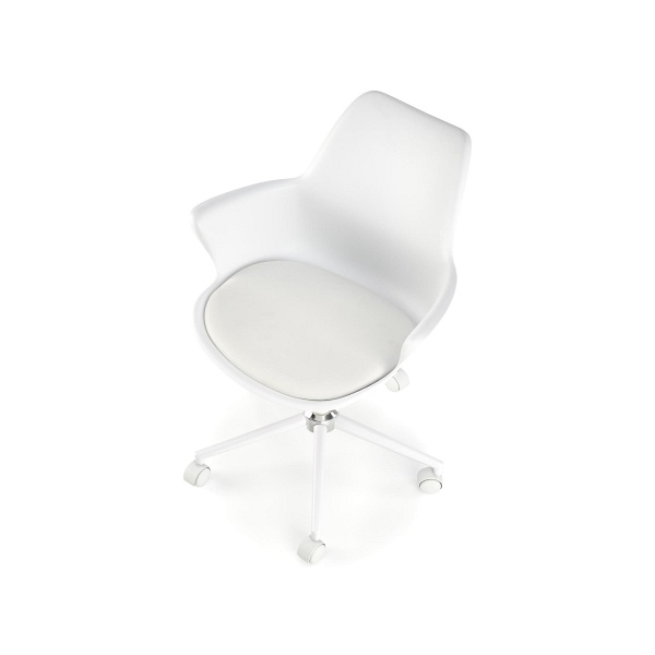 Fotel GASLY młodzieżowy biały - Halmar