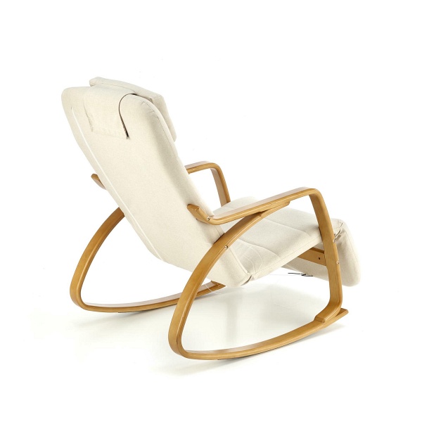 Fotel PRIME wypoczynkowy z funkcją kołyski, beżowy - Halmar