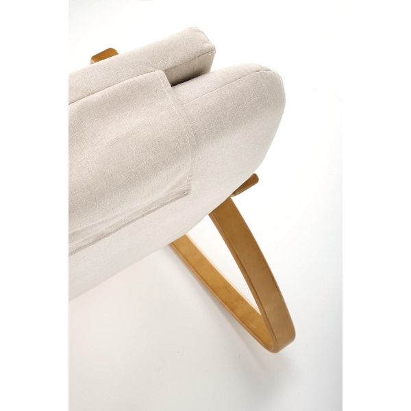 Fotel PRIME wypoczynkowy z funkcją kołyski, beżowy - Halmar