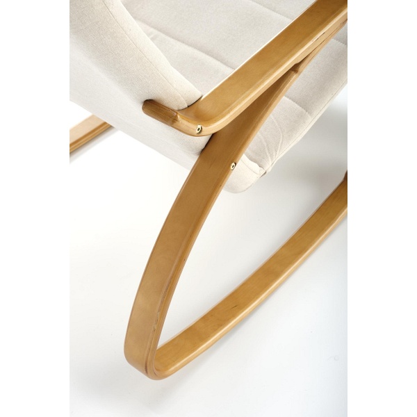 Fotel PRIME wypoczynkowy z funkcją kołyski, beżowy - Halmar