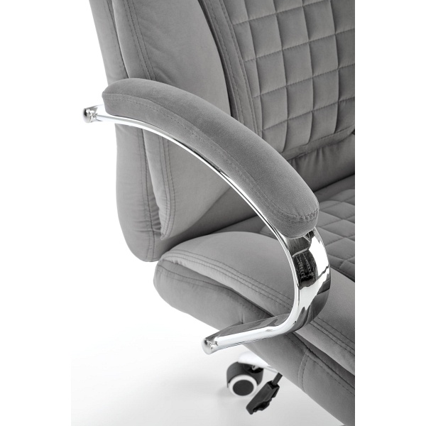 Fotel KING 2 gabinetowy, tkanina popielaty - Halmar