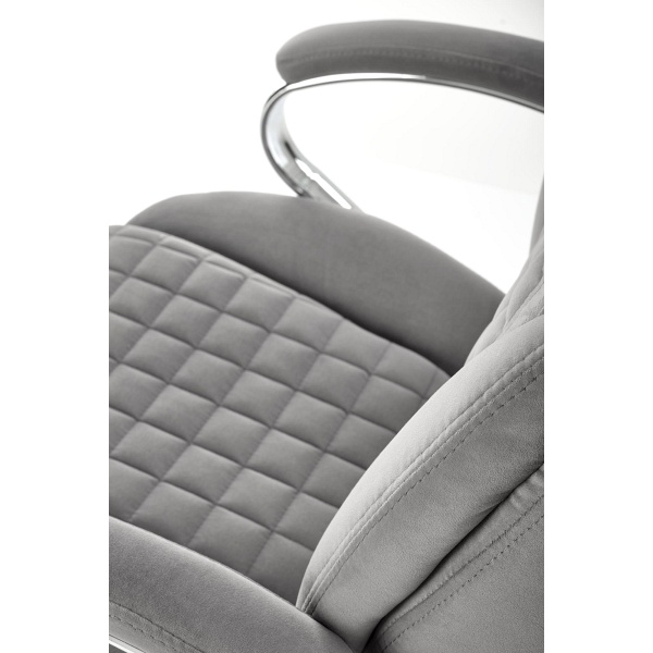 Fotel KING 2 gabinetowy, tkanina popielaty - Halmar