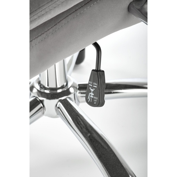 Fotel KING 2 gabinetowy, tkanina popielaty - Halmar