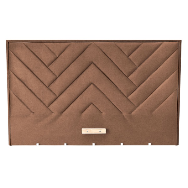 Łóżko MODULO W1 160 - wezgłowie beżowy tap. Monolith 09 - Halmar