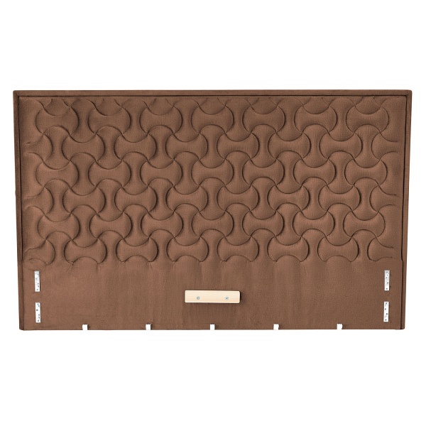 Łóżko MODULO W2 160 - wezgłowie beżowy tap. Monolith 09 - Halmar