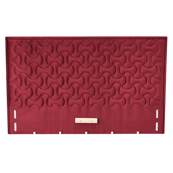 Łóżko MODULO W2 160 - wezgłowie bordowy tap. Monolith 59 - Halmar