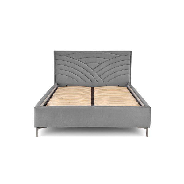 Łóżko MODULO W3 160 - wezgłowie popiel tap. Monolith 85 - Halmar