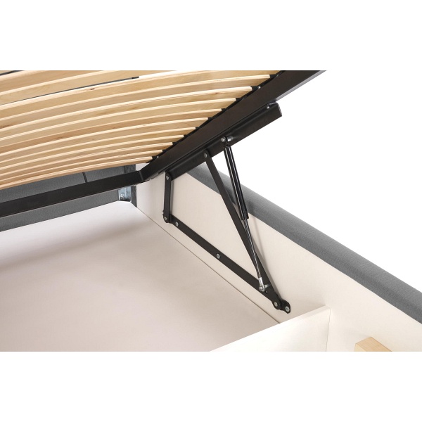 Łóżko MODULO W3 160 - wezgłowie popiel tap. Monolith 85 - Halmar