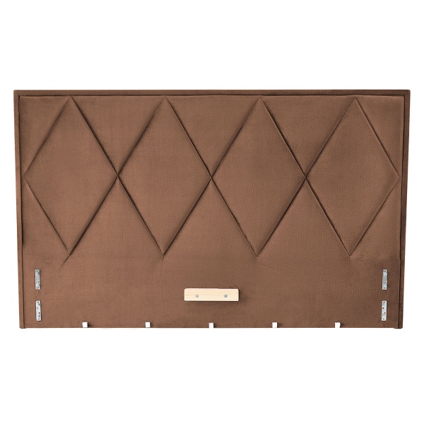 Łóżko MODULO W4 160 - wezgłowie beżowy tap. Monolith 09 - Halmar