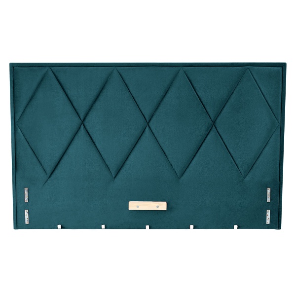 Łóżko MODULO W4 160 - wezgłowie ciemny zielony tap. Monolith 37 - Halmar