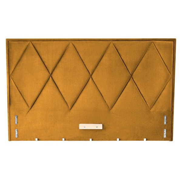 Łóżko MODULO W4 160 - wezgłowie musztardowy tap. Monolith 48 - Halmar